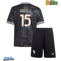 Juventus Pierre Kalulu #15 Tredjedraktsett Barn 2025-26 Kortermet (+ Korte bukser)